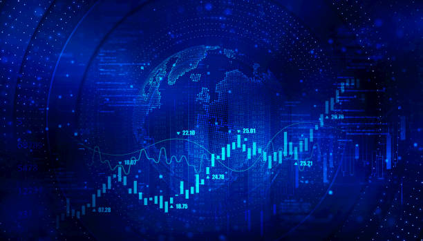 istock Stock or financial background design 1468748093