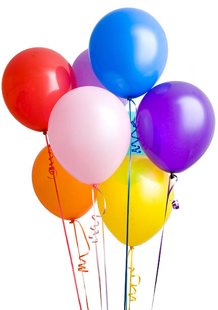 istock Colorful balloons on white background 146875062