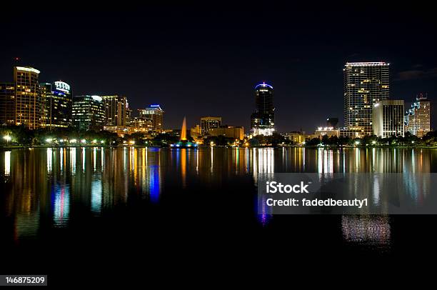 Dowtown Orlando At Night Stock Photo - Download Image Now - Orlando - Florida, Night, Downtown District