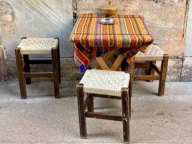 Turkey - Istanbul - chair and table for tea or coffe time