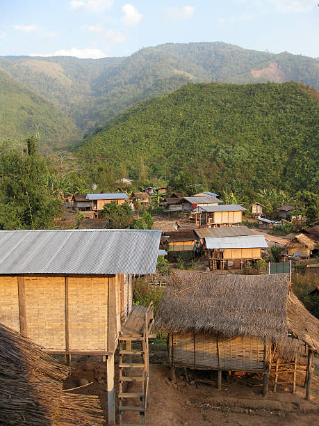 istock Thai village in the hills 146875255