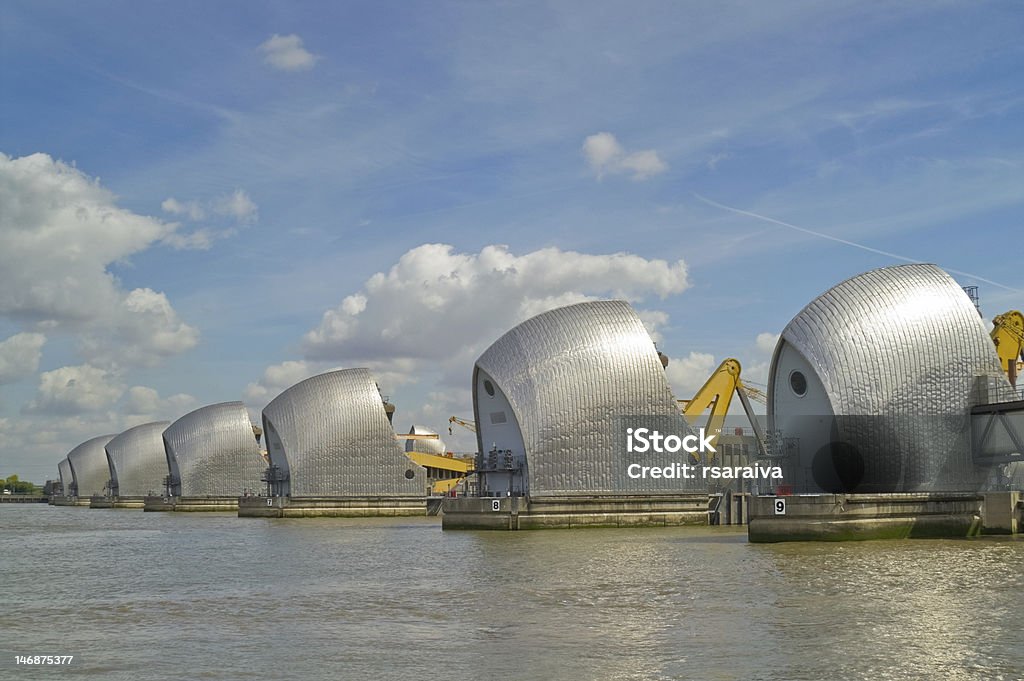 Thames Barrier-Sperrwerk - Lizenzfrei Ausrüstung und Geräte Stock-Foto