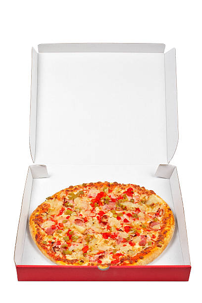 istock Tasty Italian pizza in the box 146875838