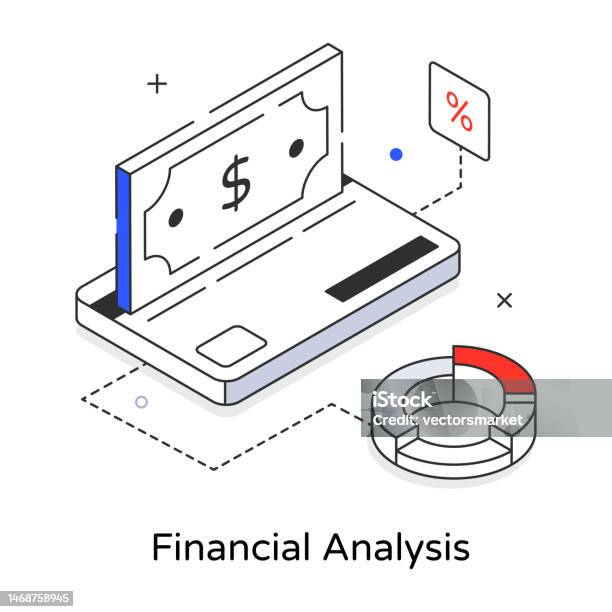 Finance Analysis Graphics Financial Analysis Stock Illustration - Download Image Now - Analyzing ...