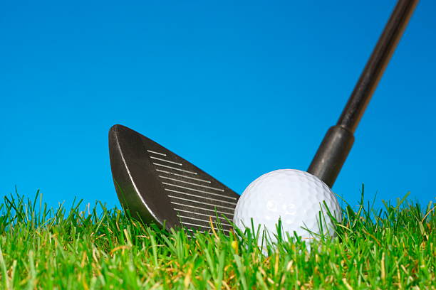 istock Golf short game with wedge and ball. 146875969