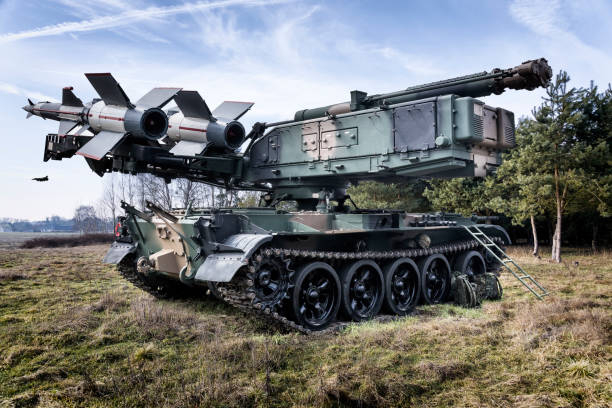 istock Medium range self-propelled anti-aircraft missiles S-125 Neva ready to launch 1468764116