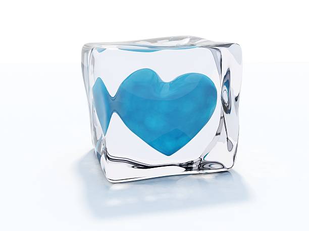 istock Blue heart frozen in ice 146877138