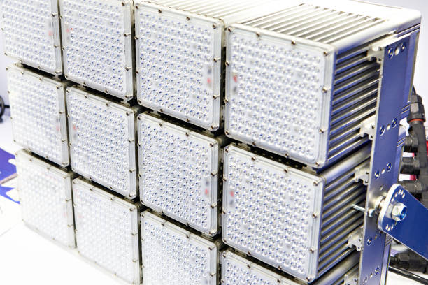Block of LED lamps for street lighting