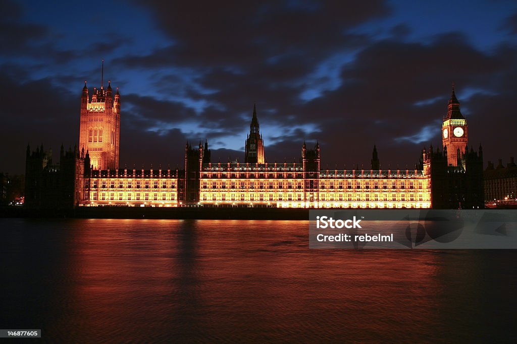 London landmark- o Big Ben e do Parlamento - Foto de stock de Adulação royalty-free