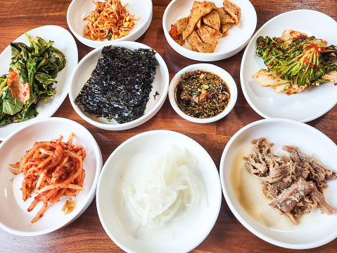 side dish at a korean restaurant