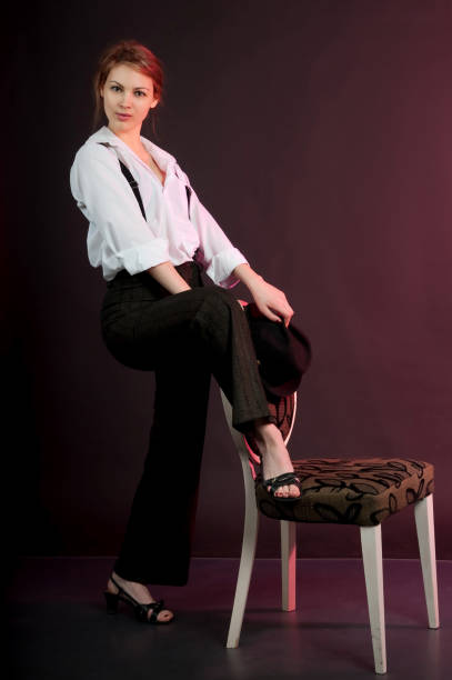 istock Woman in man's suit 1468778839
