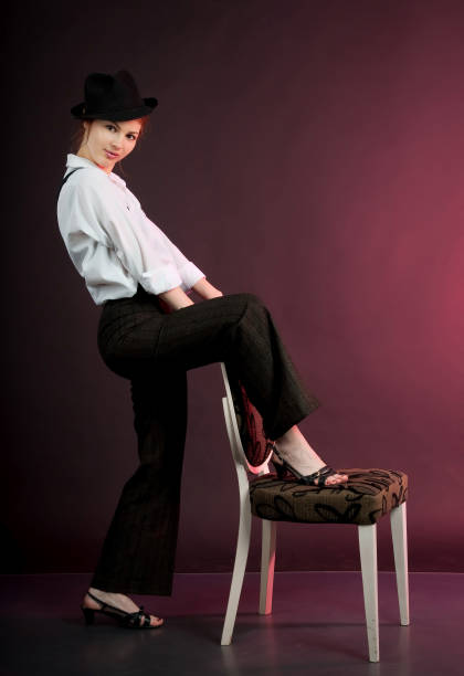 istock Woman in man's suit 1468778844