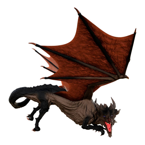 istock 3D Rendering Fairy Tale Dragon on White 1468781558