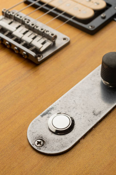 istock Killswitch button mounted on the control plate of an electric guitar 1468782336