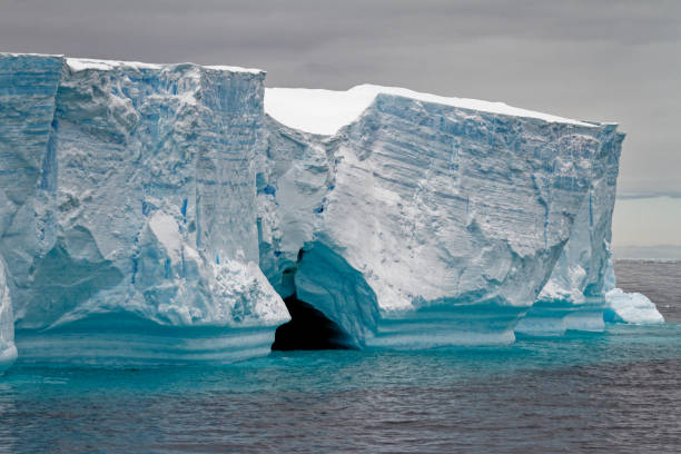 南極大陸 - ブランズフィールド海峡の表状氷山 - ice shelf ストックフォトと画像