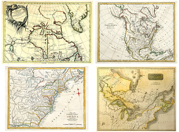 istock Vintage Maps of North America 146878744