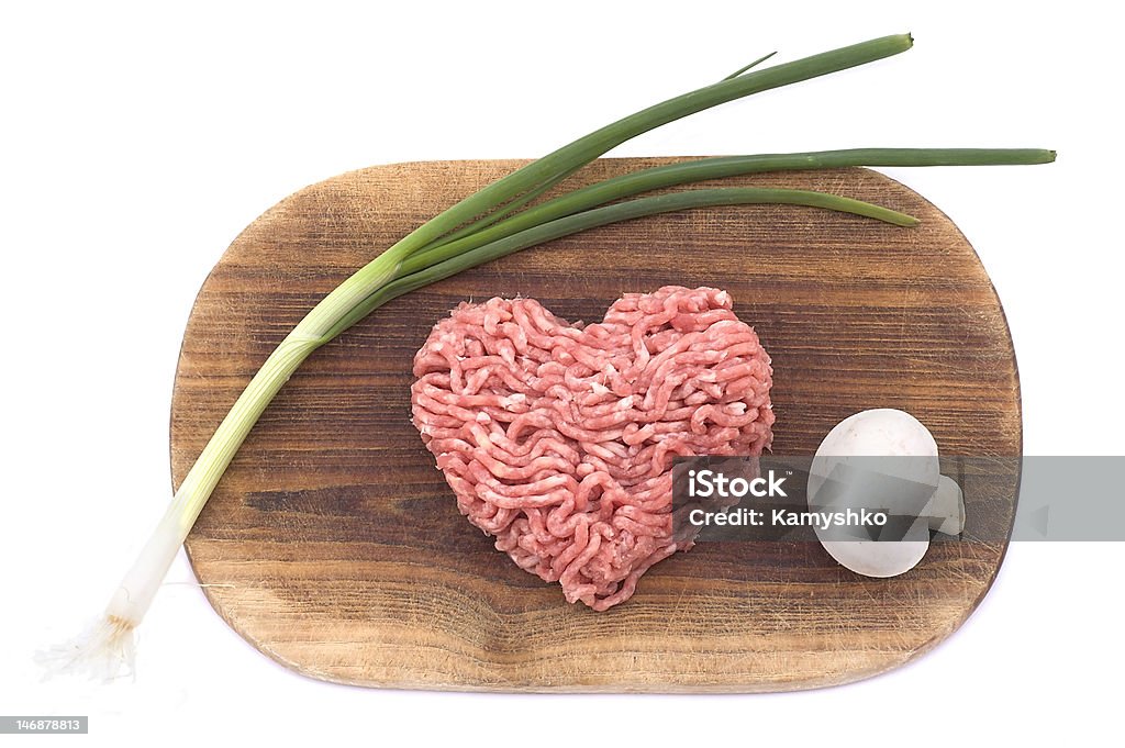 Forcemeat en forma de corazón - Foto de stock de Alimento libre de derechos