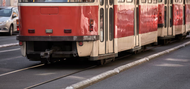 istock Tram public transportation in Praha, Czech republic. 1468792944