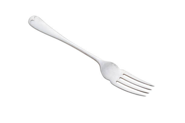 istock Old metal fork, cut out, photo stacking 1468802271