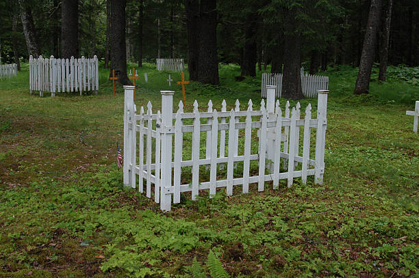 Seward graveyard stock photo