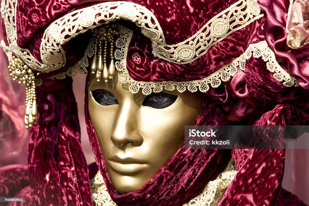 As máscaras de Veneza - Royalty-free Amarelo Foto de stock