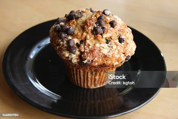 Banana Chocolate Muffin Stock Photo - Download Image Now - Banana, Black Color, Cake