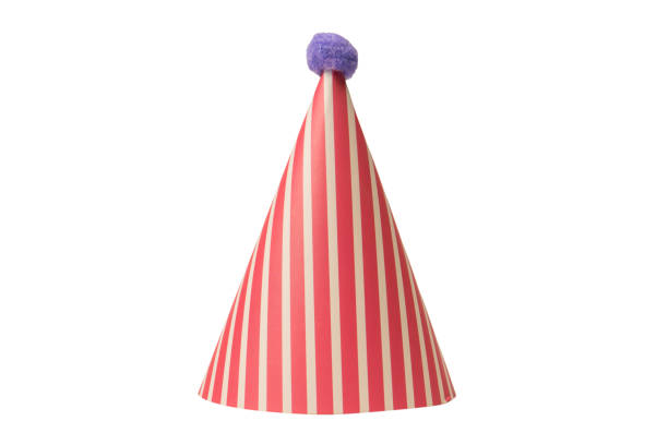 istock Bright and colorful birthday cap isolated on a white background. 1468811383