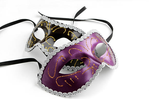istock Black and Purple Venetian Masks 146881170