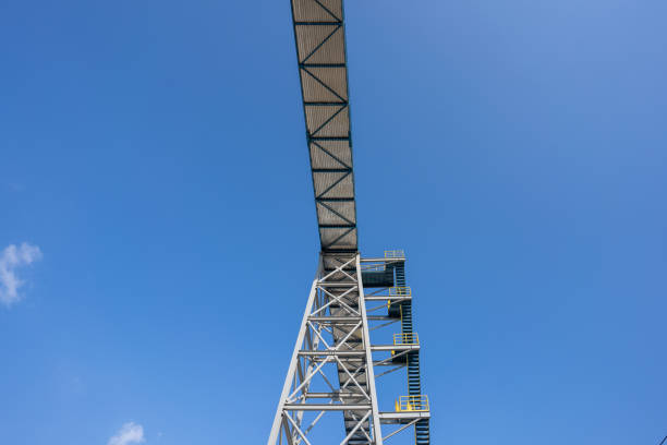 istock Overhead transmission tower in the factory 1468813467