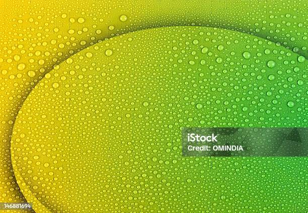 Bela Água Gotas - Fotografias de stock e mais imagens de Abstrato - Abstrato, Amarelo, Bebida Fresca