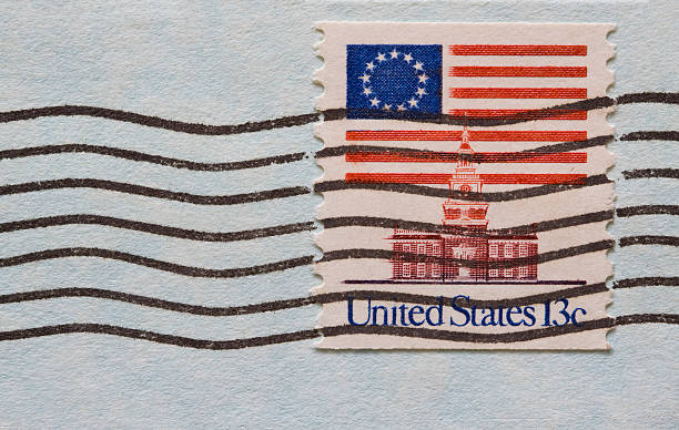 US Flag 1975 stock photo