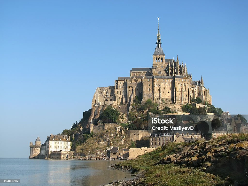 Opactwo Mont Saint-Michel - Zbiór zdjęć royalty-free (Francja)