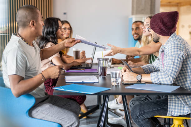 istock Business people discussing with each other 1468828776