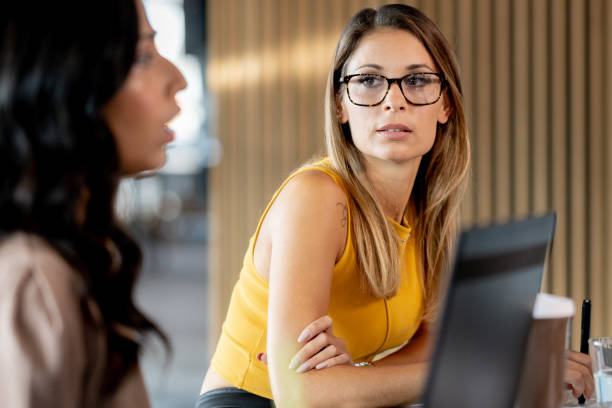 Businesswomen working in office