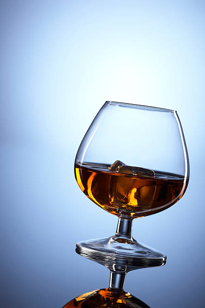 glass of whiskey stock photo