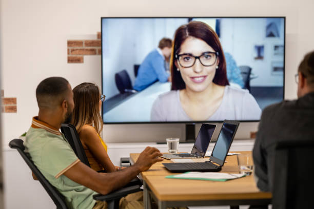 istock Business people on video conference 1468830778