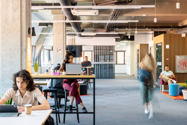 Business people working in office