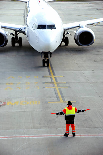 istock Landed airplane at the airport 146883298