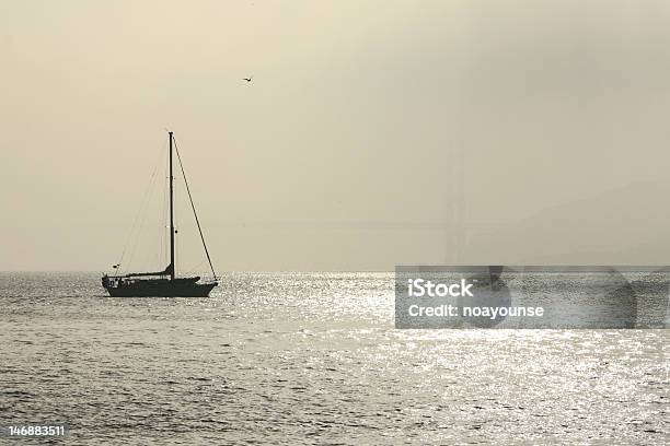 Photo libre de droit de Voile Sur La Baie banque d'images et plus d'images libres de droit de Baie - Eau - Baie - Eau, Beige, Brouillard