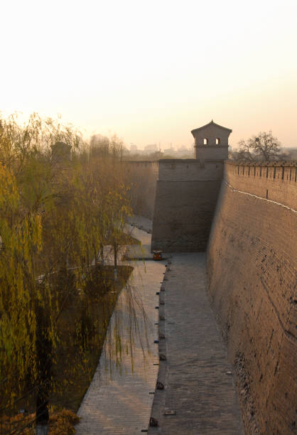 istock City wall at sunset in Pingyao, China 1468839543