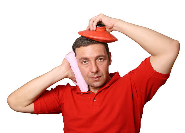 Help at a headache stock photo