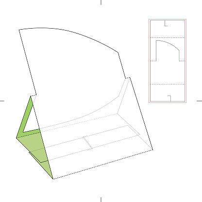 Display Blueprint Custom Retail Display With Blueprint Stock Illustration - Download ...