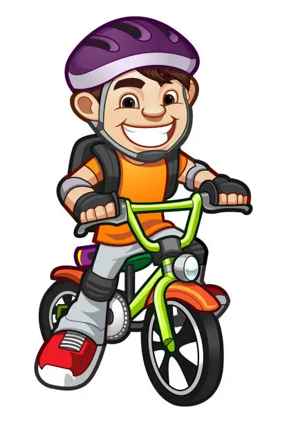 Vector illustration of Bicycle Rider