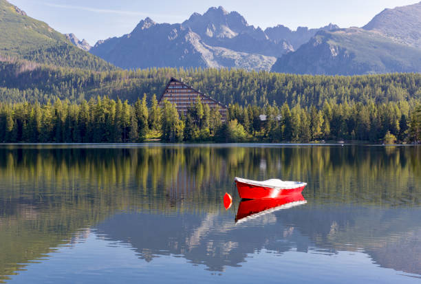 istock alone red boot on morning lake 1468844999