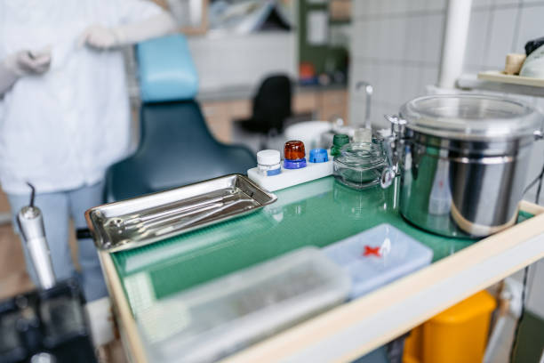 istock Dental Medical Equipment On The Table 1468854190