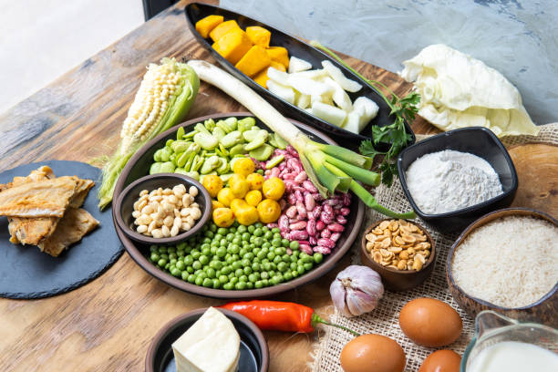 istock Ingredients for preparing fanesca next to a window 1468858599