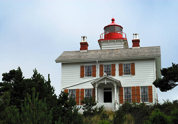 Yaquina Bay Lighthouse stock photo