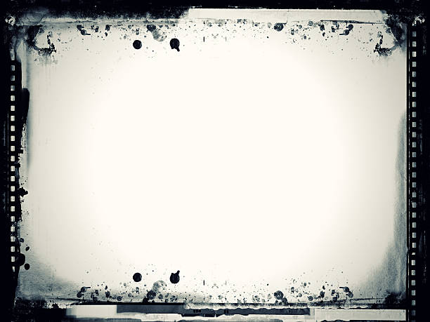 istock Black and white grunge film frame 146886580