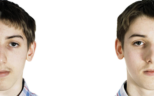 istock Two halves of one face 146886660