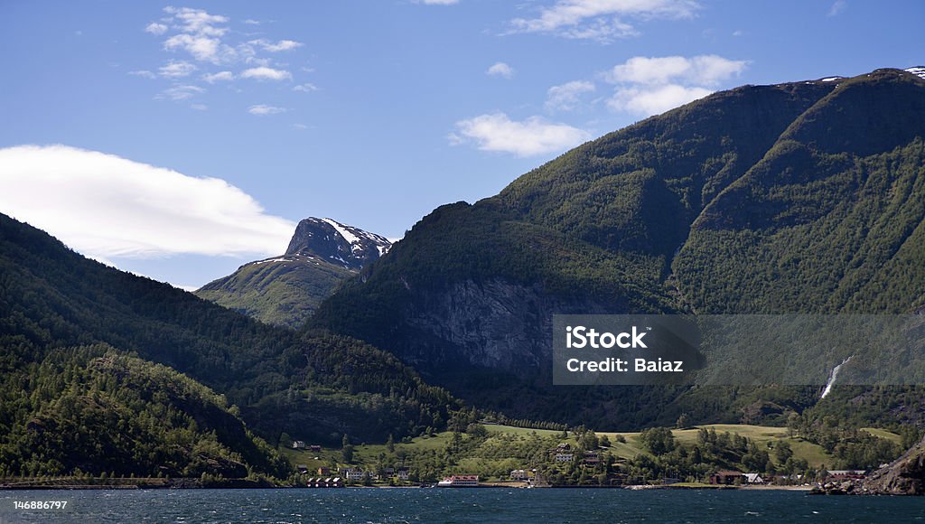 Flã CNY m Flam in Aurland, Norwegen - Lizenzfrei Aurland Stock-Foto